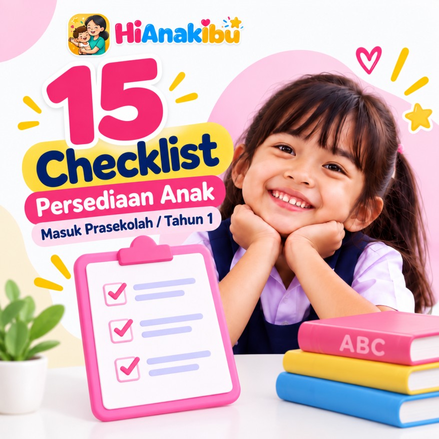 Checklist Persediaan Anak Masuk PraSekolah/Tahun 1