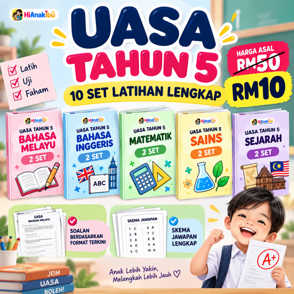 📘 10 Set Latihan UASA  (TAHUN 5)